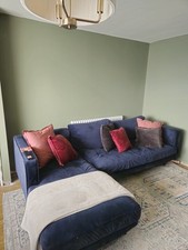 L Shape Navy Sofa
