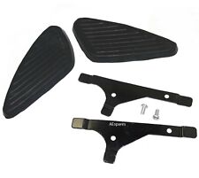 BSA A10 A50 A65 B40 C15 1960-68 Petrol Tank Knee Pad Set with mount plate S2u