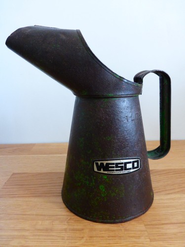 Vintage wesco litre size oil - wesco,