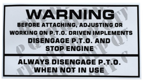 For massey ferguson pto - pto, safety
