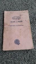Wolseley 15/60 and 16/60  Handbook