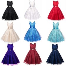 Princess Girls Bridesmaid Lace