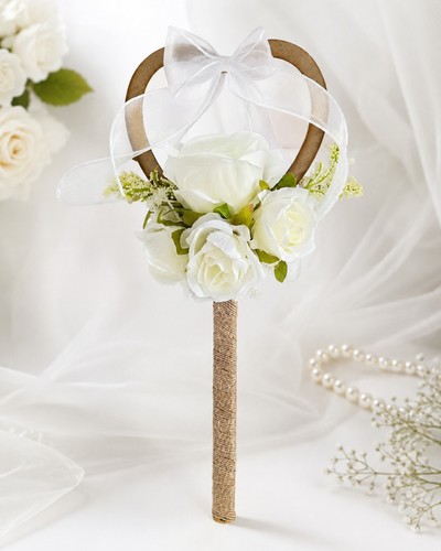 White rose flower girl - white,
