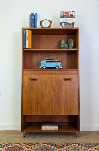 Vintage plan bookcase - g,
