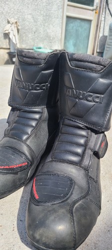 Vanucci leather touring boots - leather,