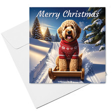 Labradoodle Christmas Card