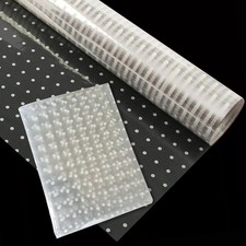 White Dot Clear See Through Cellophane Gift Wrapping Christmas Hamper Baskets