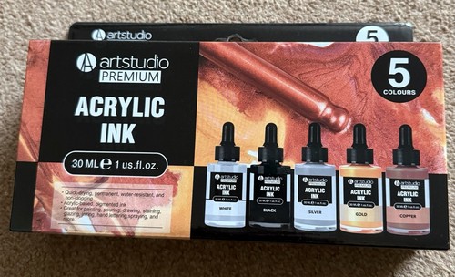 Artstudio acrylic ink 5colours - acrylic,