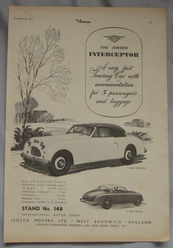 1952 jensen interceptor - 1952,
