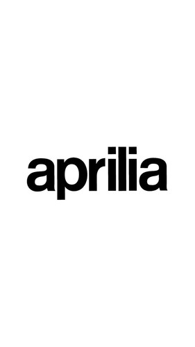 Aprilia text logo sticker - text,