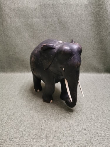 Vintage hand carved ebony wood - carved,