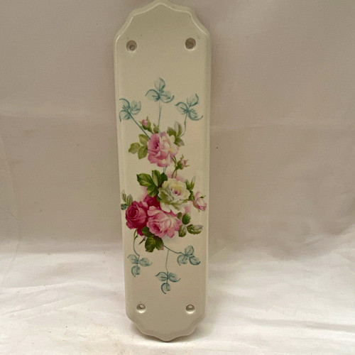 Floral ceramic finger - finger, plate