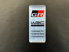 Stemma / Targhetta in alluminio resinata REPLICA per Toyota GR YARIS - FIA WRC 