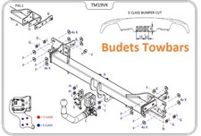 Mercedes E Class Tow Bar Coupe C238 2017 to 2021 - Tow Trust DETACHABLE Tow Bars