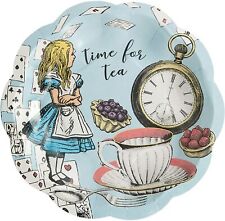 Alice in Wonderland Plates Vintage Style Paper Plates Mad Hatters Tea Party x 12