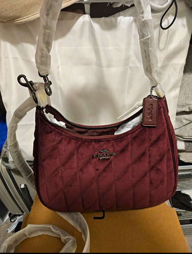 Coach quilted burgundy teri - burgundy,