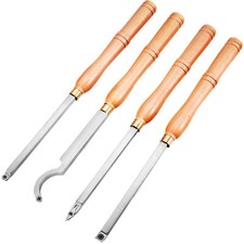 Wood Turning Tools for Lathe, Carbide Lathe Tools 4 PCS, Turning Lathe Chisels