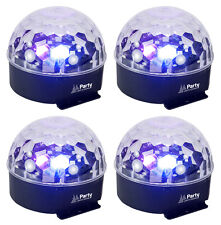 4 x Ibiza Light Astro 6 RGBWAV LED Mirrorball Effect Party Disco DJ Sensory
