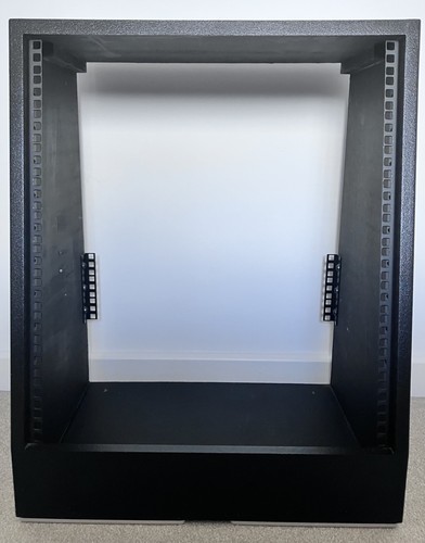 Black 12u angled - inch, rack