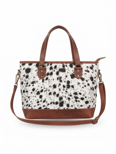 Western cowhide leather - cowhide, tote