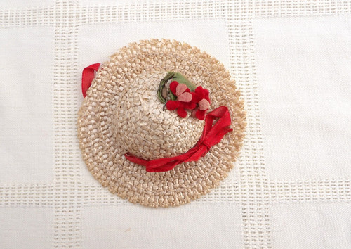 Ideal tammy doll hats - tammy, raffia