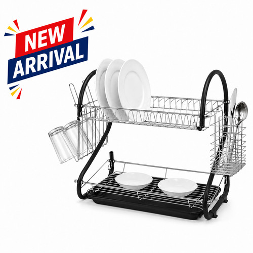 Tier chrome dish drainer - tier,