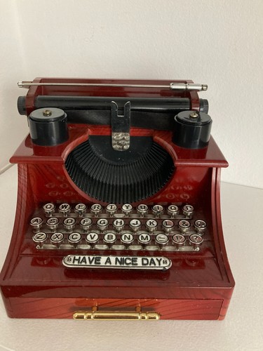 Typewriter music box vintage - typewriter,