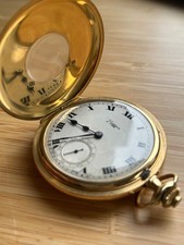 Mappin 1928 half hunter 18ct - mappin,