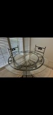 Glass Dining Table with 4