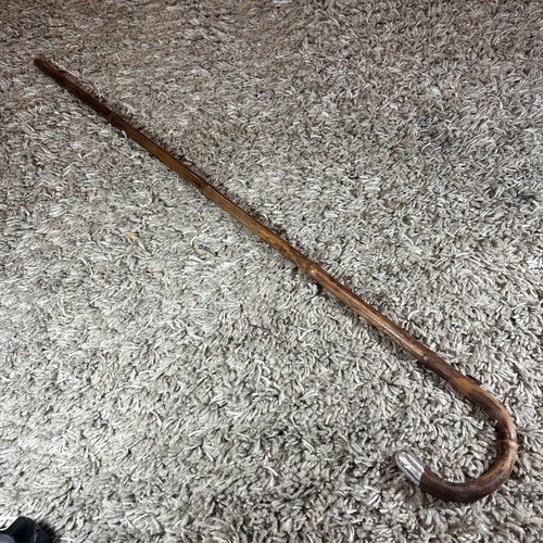 Antique bamboo walking cane - bamboo,