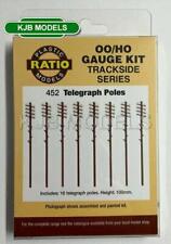 BNIB OO Gauge Ratio 452 Telegraph Poles (16 per pack)