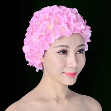 Women Peal Floral Swim Cap