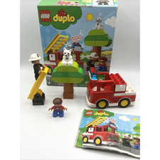 LEGO DUPLO Fire Truck 10901 Complete Set Gently Used with Box 100% Pieces