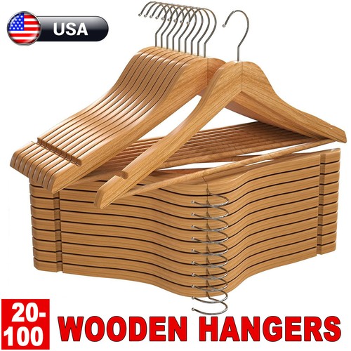 Wooden hangers pack 60 - wooden, 20