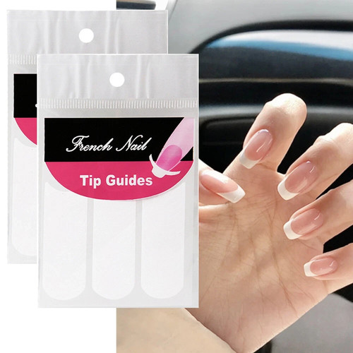 2pcs french manicure nail - 2pcs,