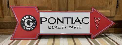 Pontiac service sign - pontiac, arrow