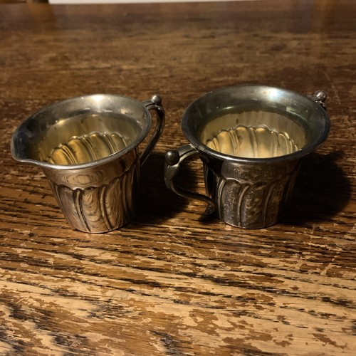 Silver plated milk jug - plated, and