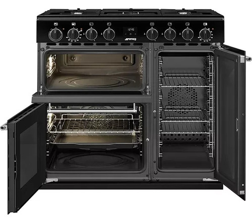 Smeg range cooker black - cooker,