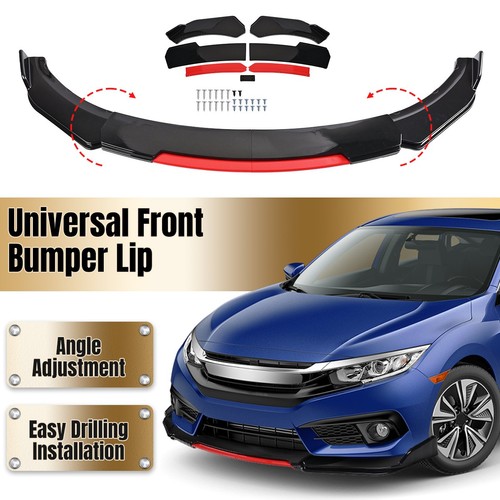 Front bumper lip body spoiler - front,
