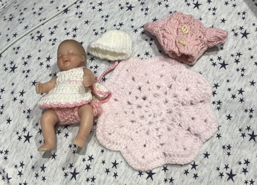 Silicone baby girl - doll, with