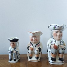 3 x Tony Wood Staffordshire Toby Jugs - inc. S/S Philpot