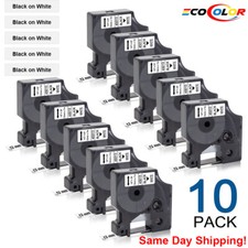 Dymo D1 Label Tape 45013 40913 White 12mm 9mm 6mm for Dymo Label Manager 160 280