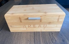 New wooden bread bin