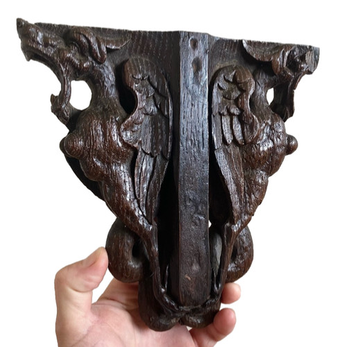 Antique 18thc carved oak - 18thc,