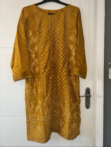 Mustard piece shalwar kameez - shalwar,