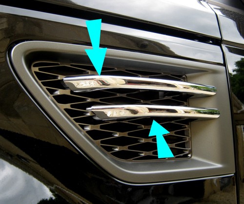 Chrome side vent blade covers - side,