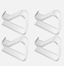 Table cloth clips clear 4 X