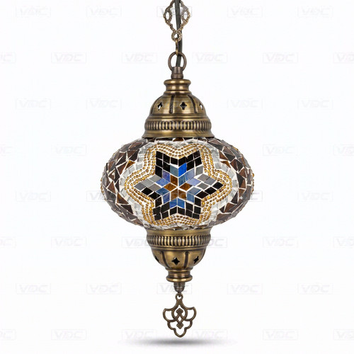 Blue star turkish mosaic - star,
