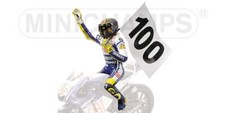 Rossi riding figure + 100 Flag