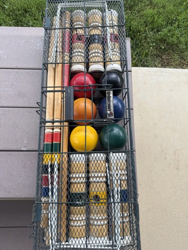 Vintage sportcraft croquet set - croquet,